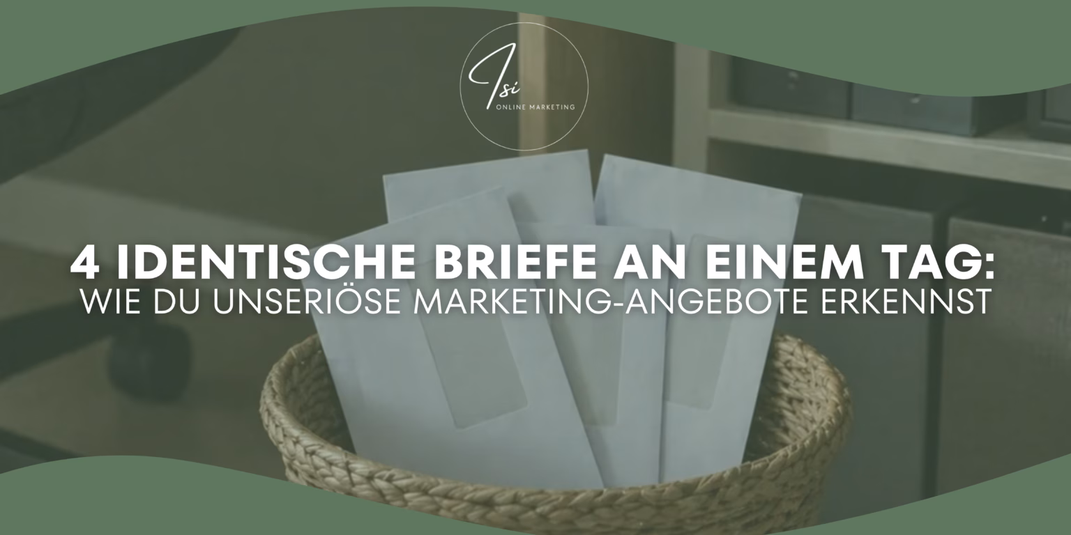 Wie du unseriöse Marketingangebote erkennst