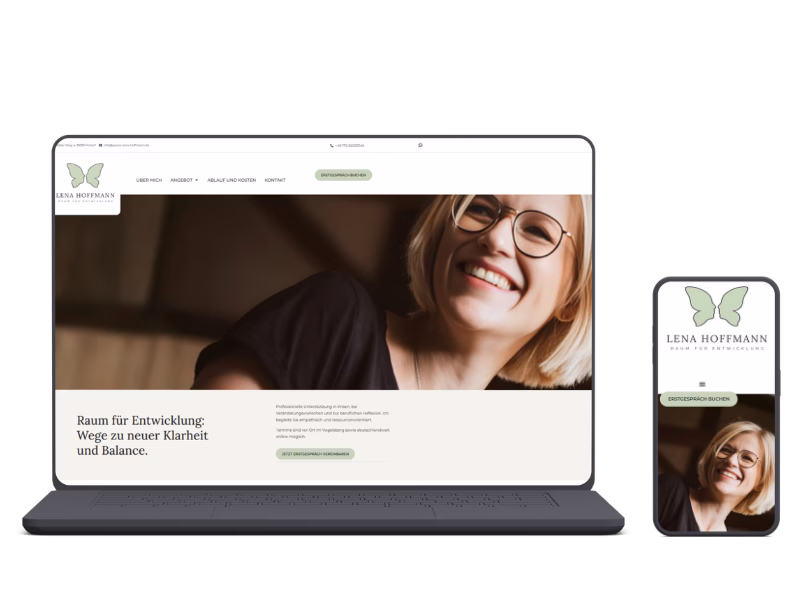 Privatpraxis Hoffmann Website Mockup
