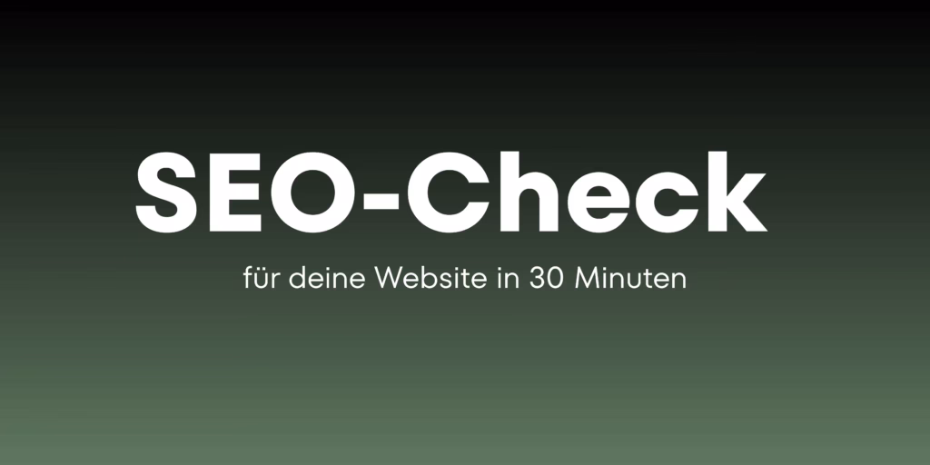 SEO-Check selber machen