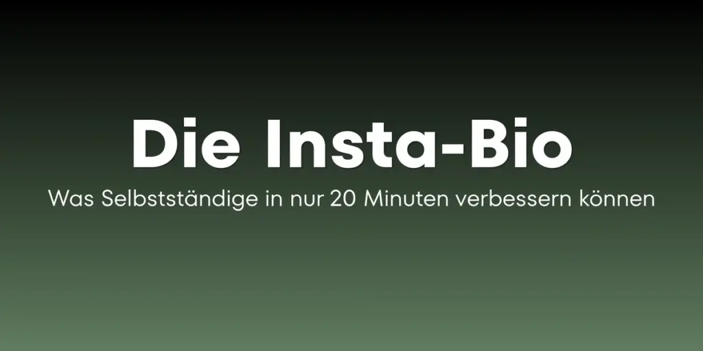 Instagram-Bio optimieren